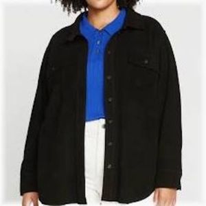 Universal Standard Greenwich Suede Shacked US Size L = Plus Size 22-24 Black